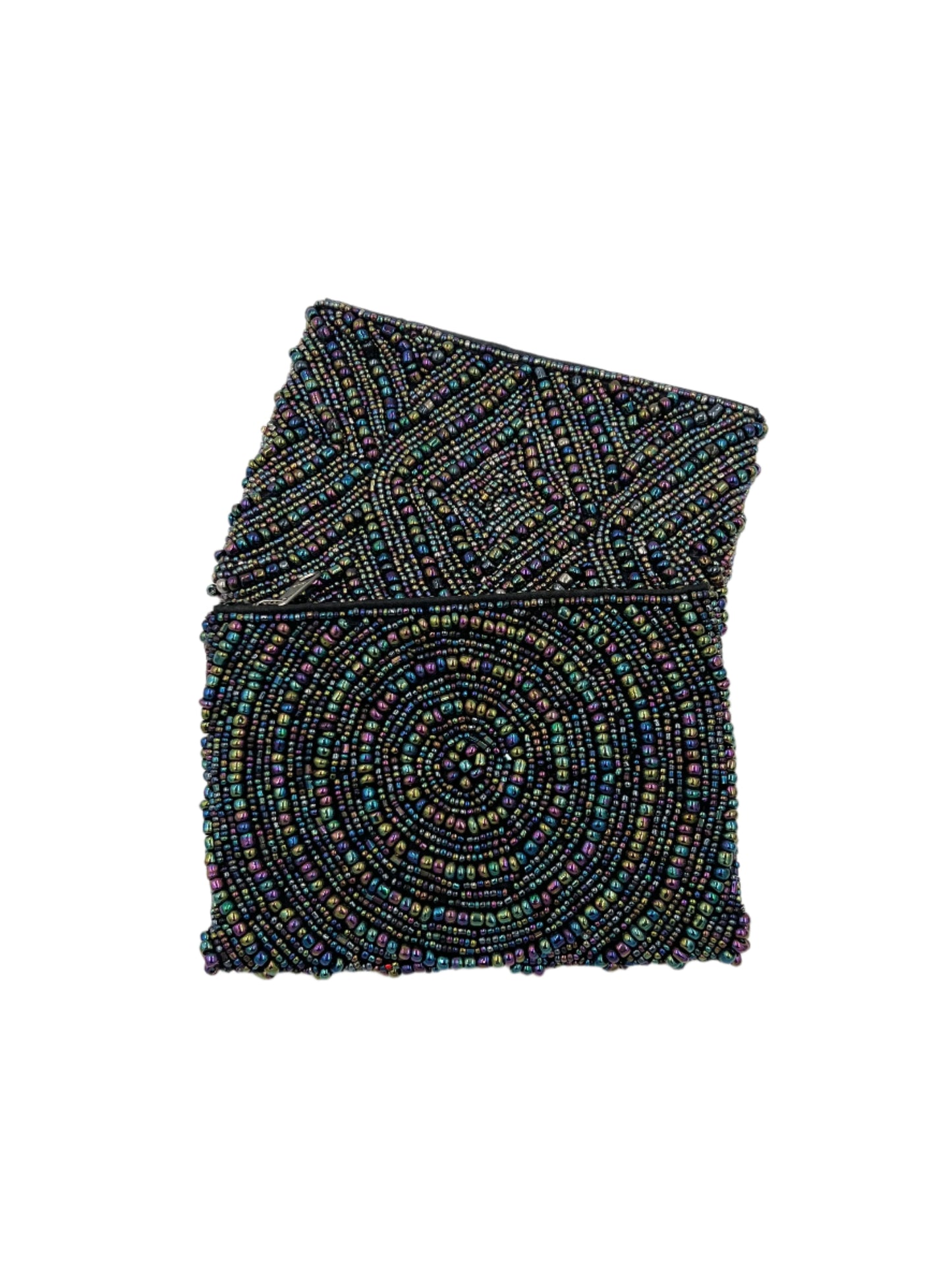 Beaded Dark Coin Purse