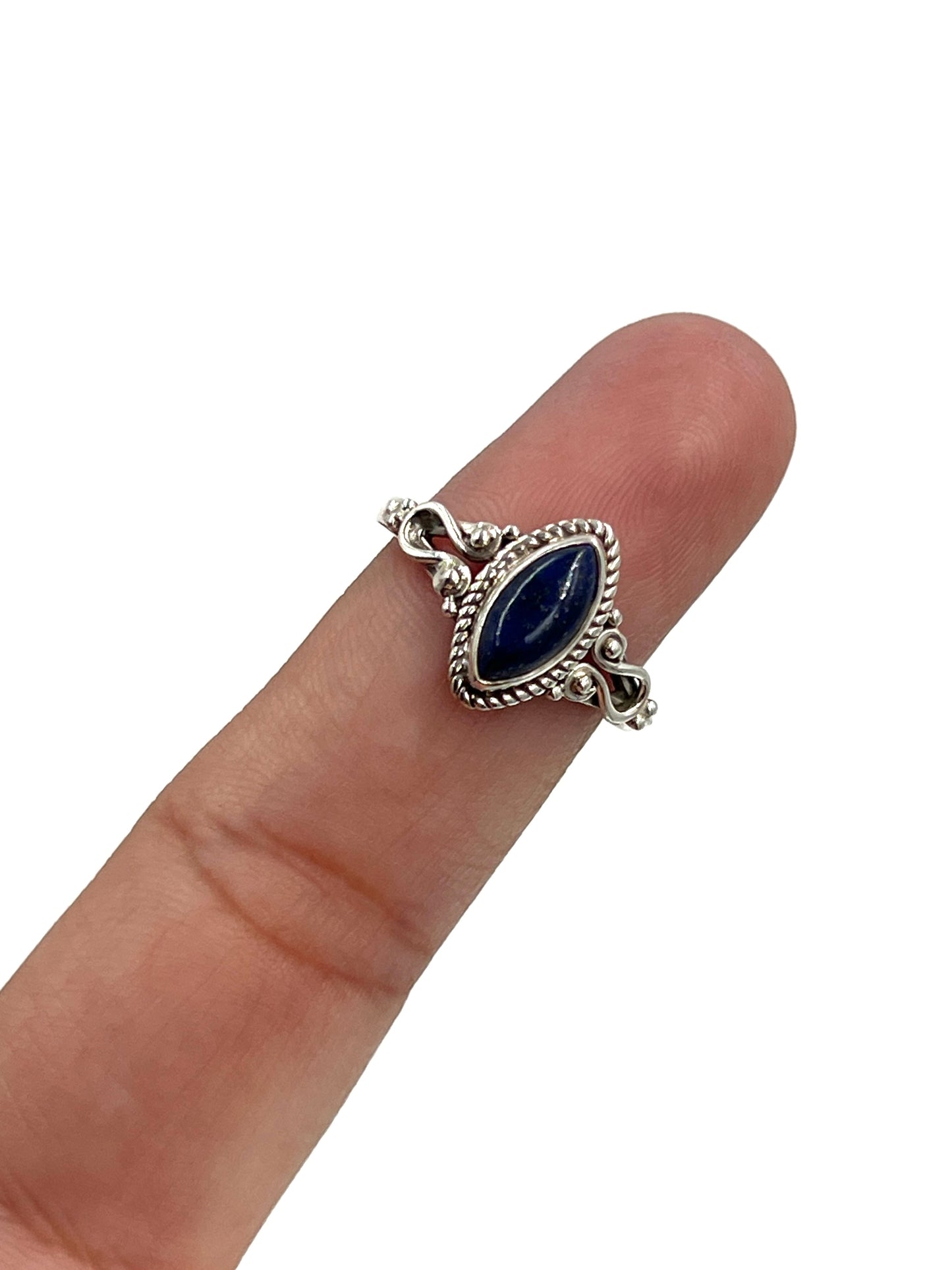 Lapis Lazuli Marquise Ring