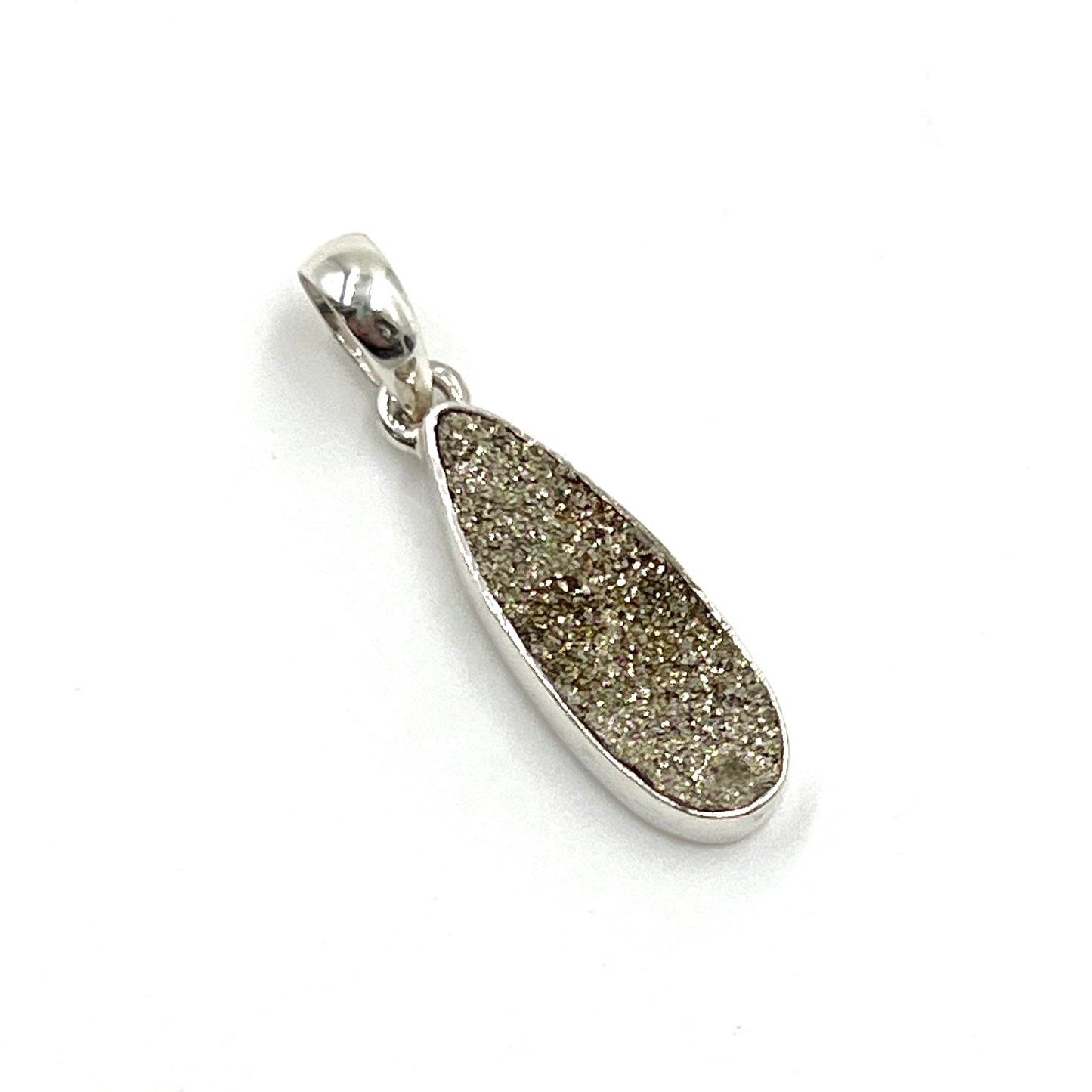 Spectro Pyrite Teardrop Pendants