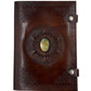 Camel Leather Gemstone Journal | Spiked Mandala | 10" x 7" x 1/2"