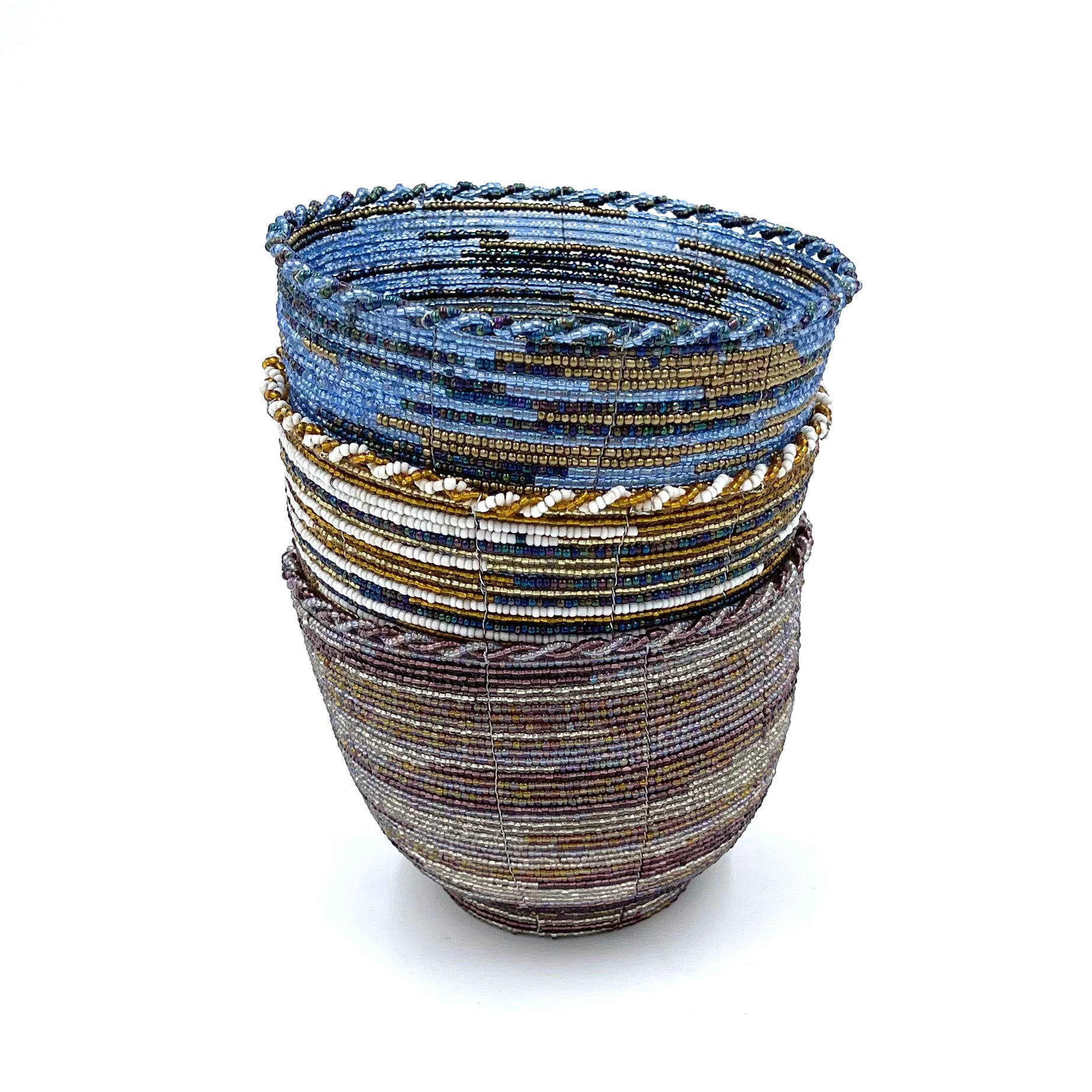 Small Bali Braided Beaded Baskets Small Bali Braided Beaded Baskets