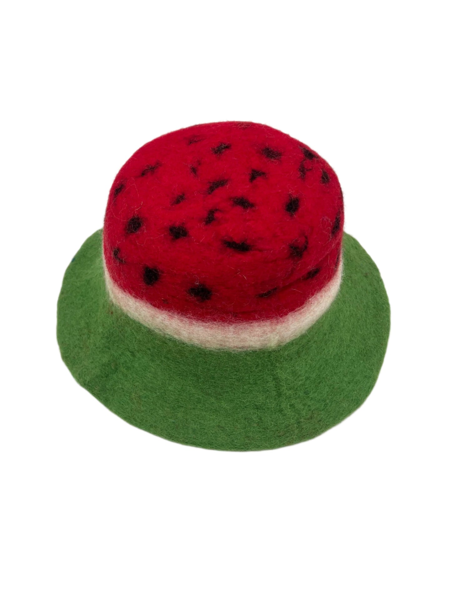 Hand felted Watermelon Wool Hats