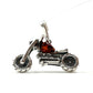 Sterling Silver Amber Motorcycle Pendants