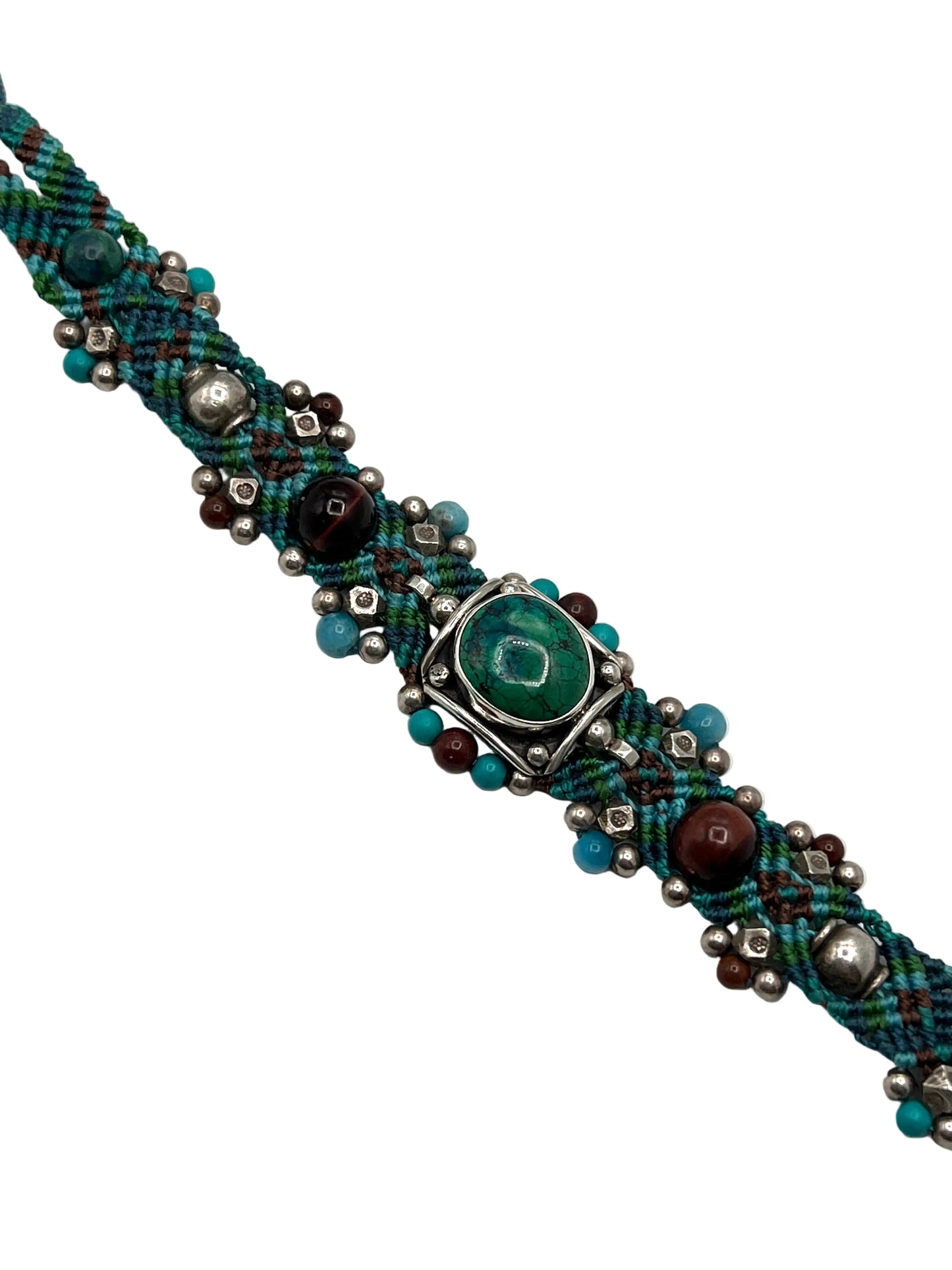 Macrame Chrysocolla Bracelet