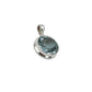 Circle Blue Topaz Pendants