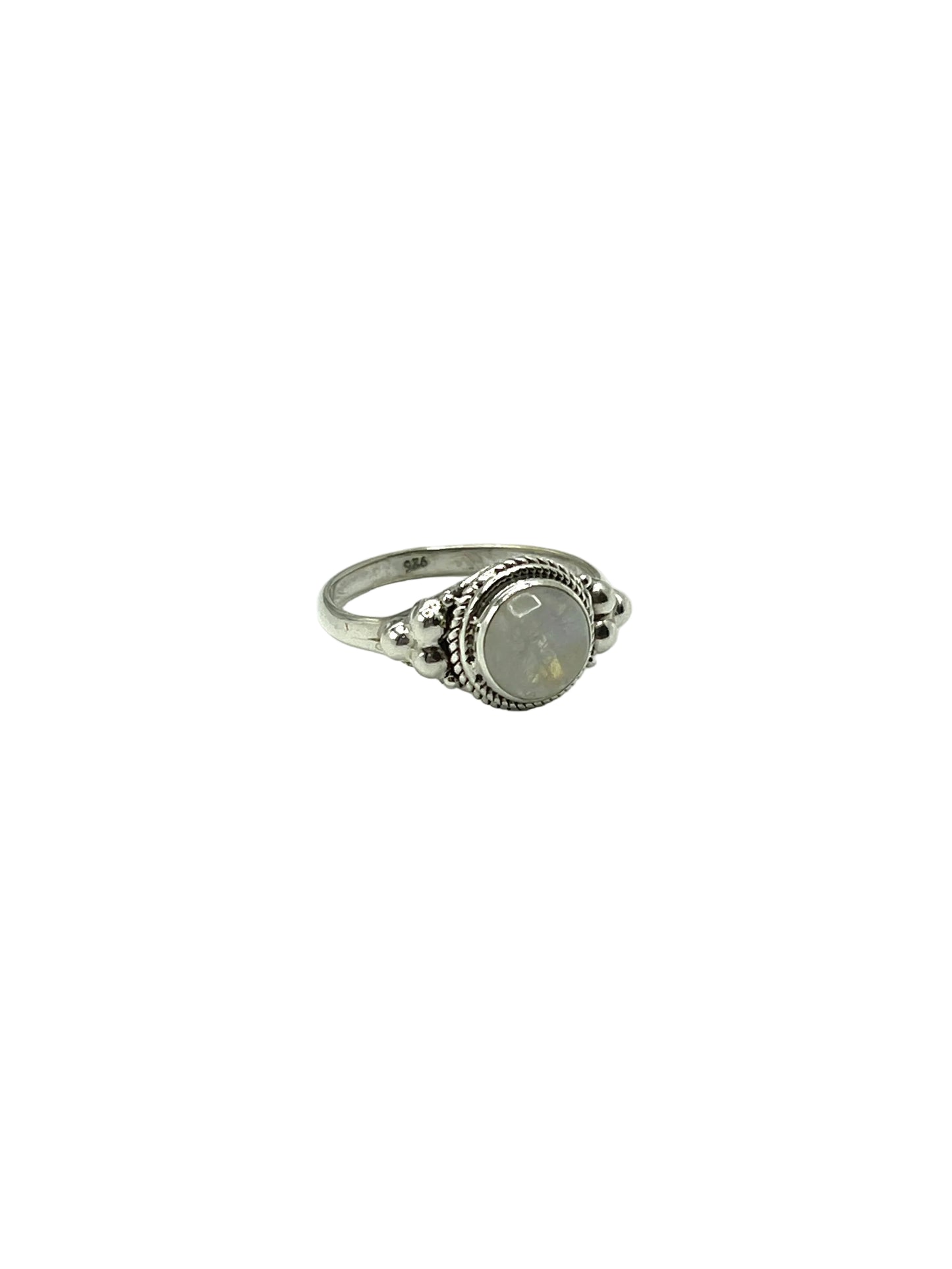 Beaded Circle Gemstone Rings