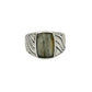 Sterling Silver Gemstone Wave Design Rings