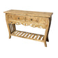 White Washed Teak Console Table