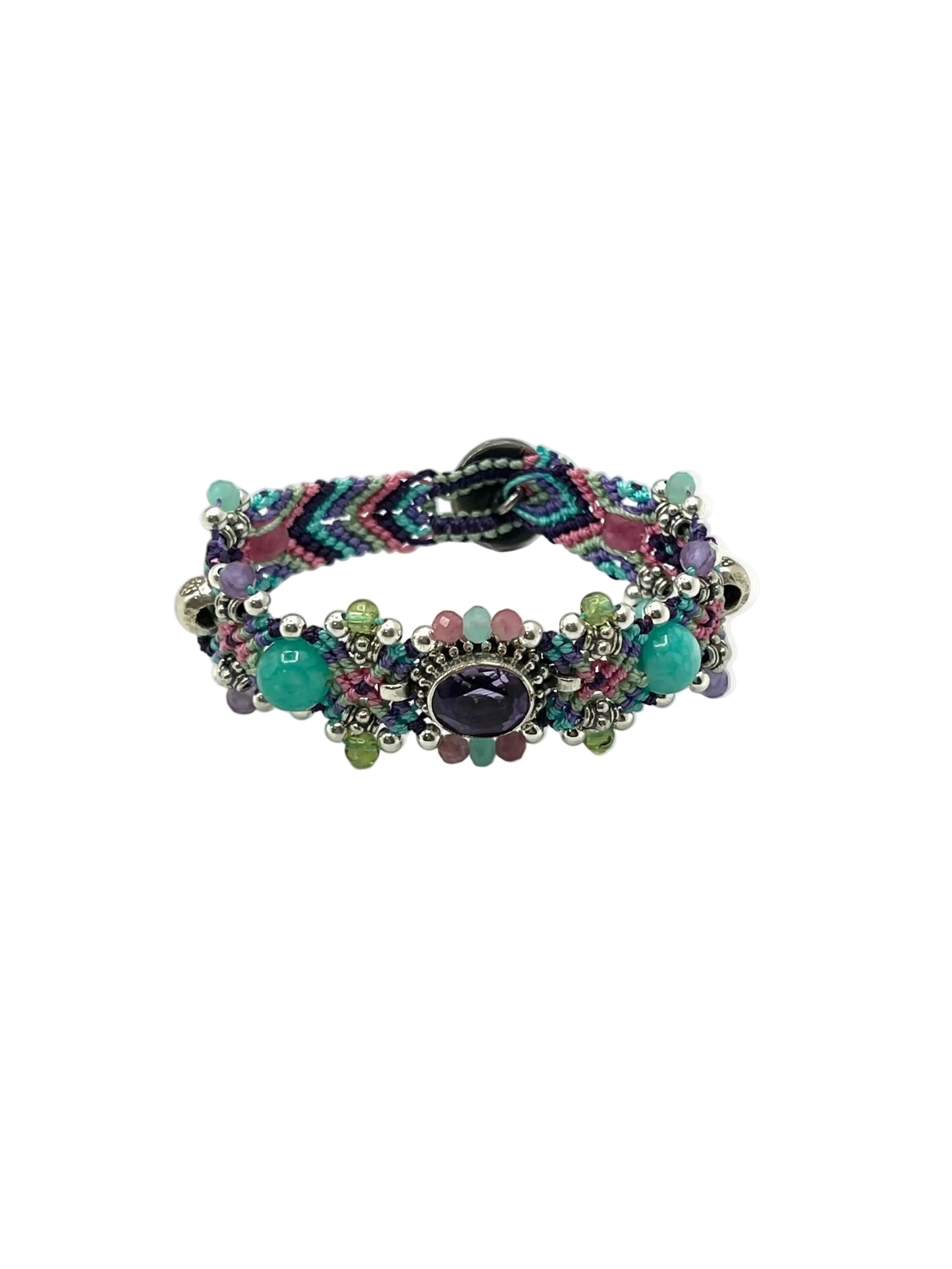 Macrame Amethyst Bracelet