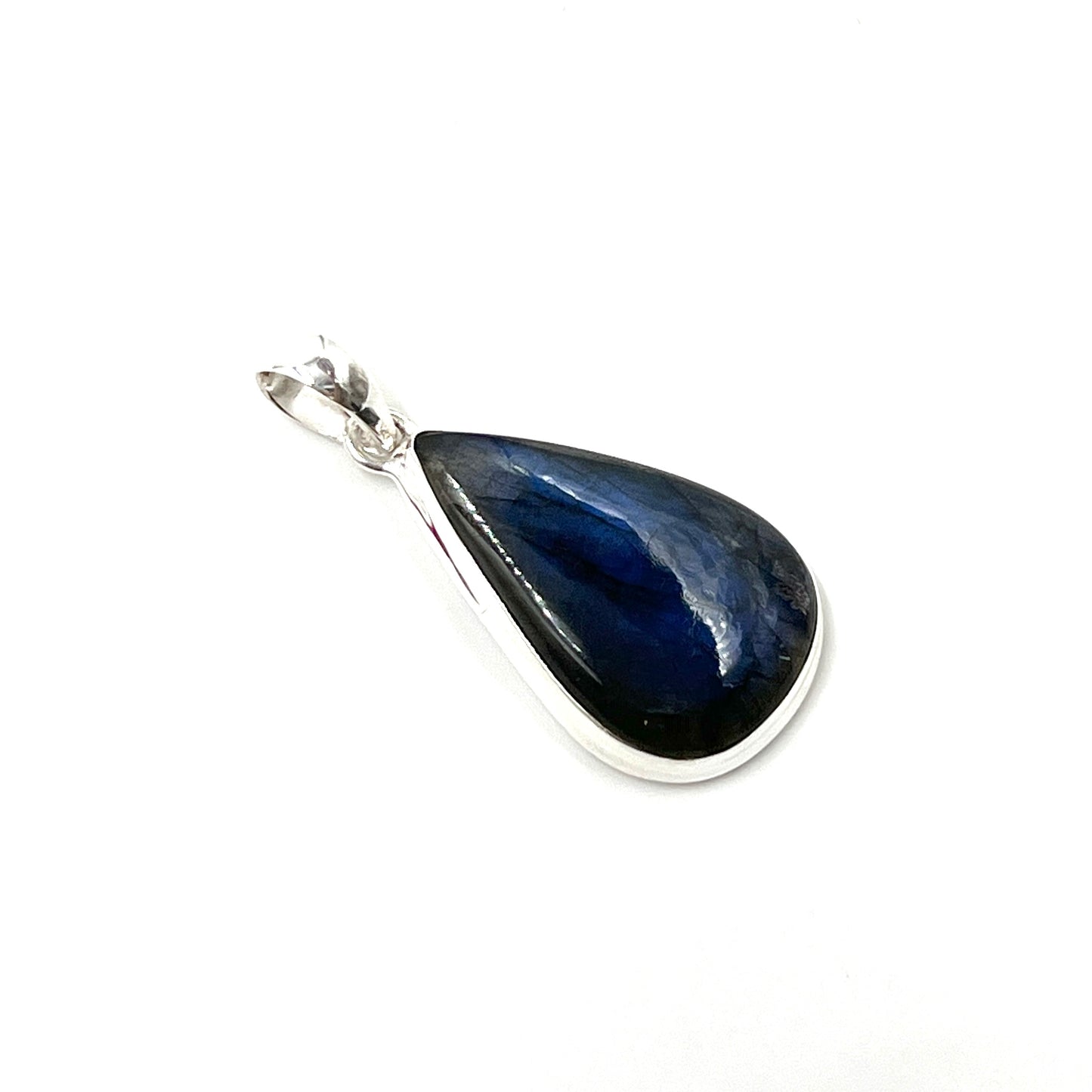 Sterling Silver Labradorite Teardrop Pendants