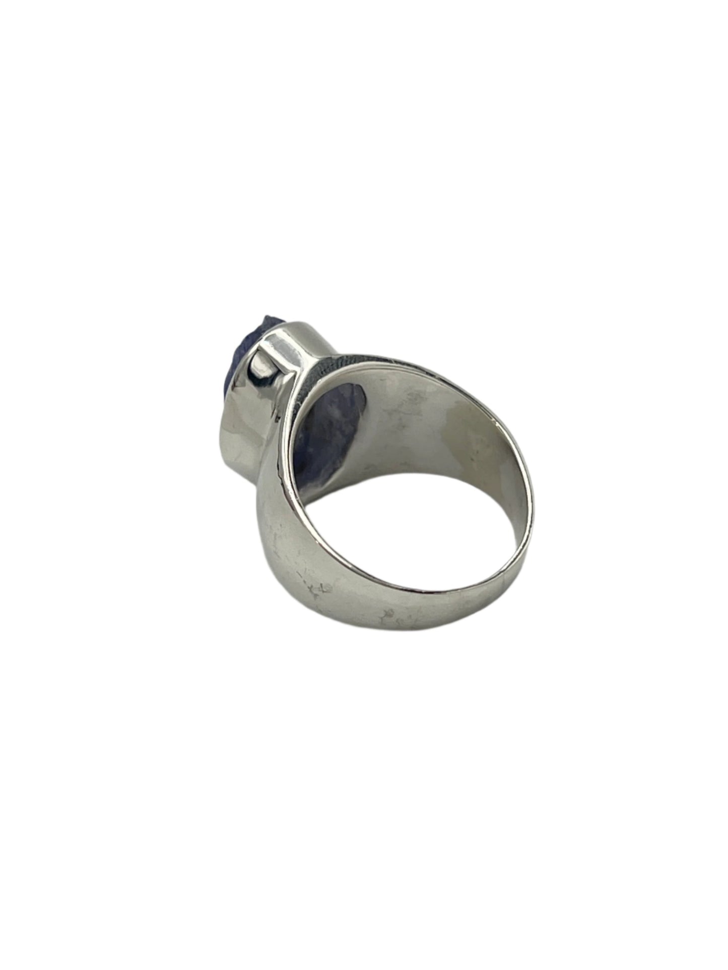 Sterling Silver Raw Tanzanite Rings