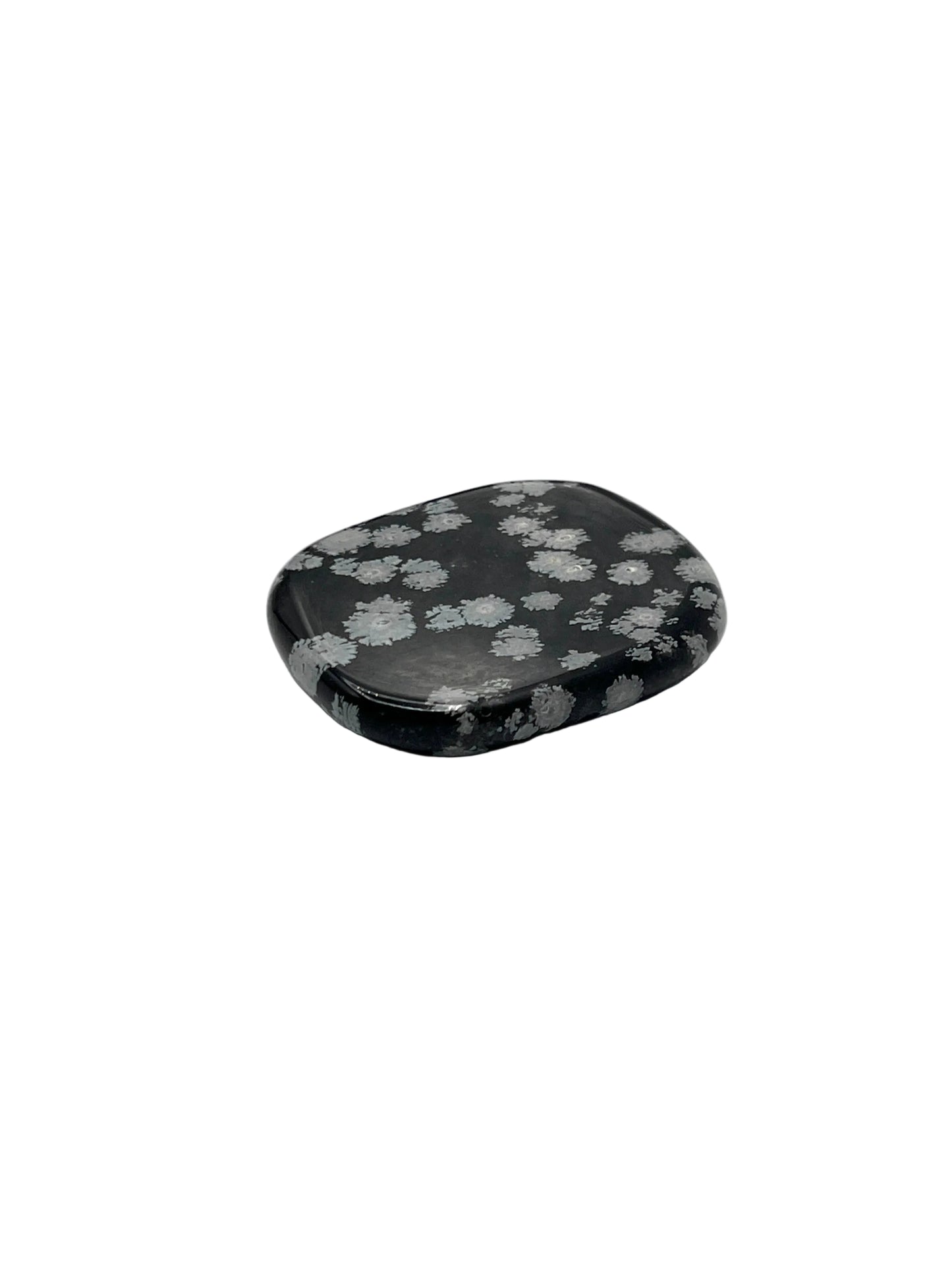 Snowflake Obsidian Flat Palmstones