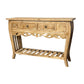 White Washed Teak Console Table