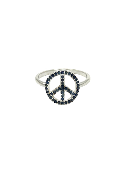 Gemstone Peace Ring