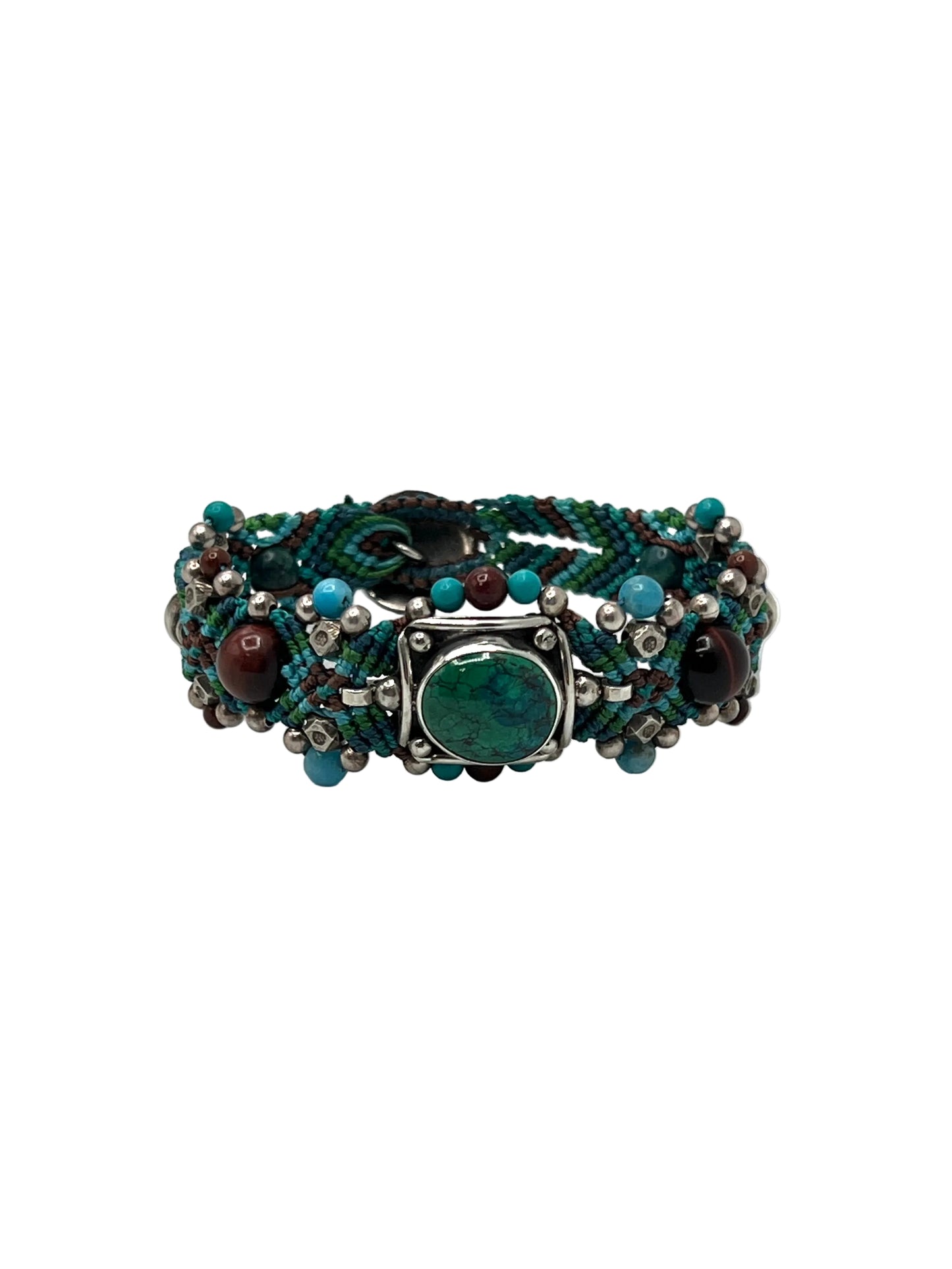 Macrame Chrysocolla Bracelet