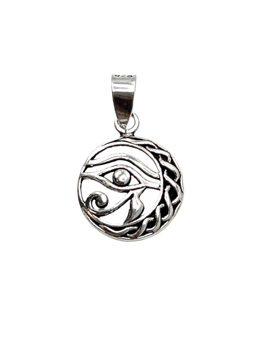 Sterling Silver Eye of Horus Pendant