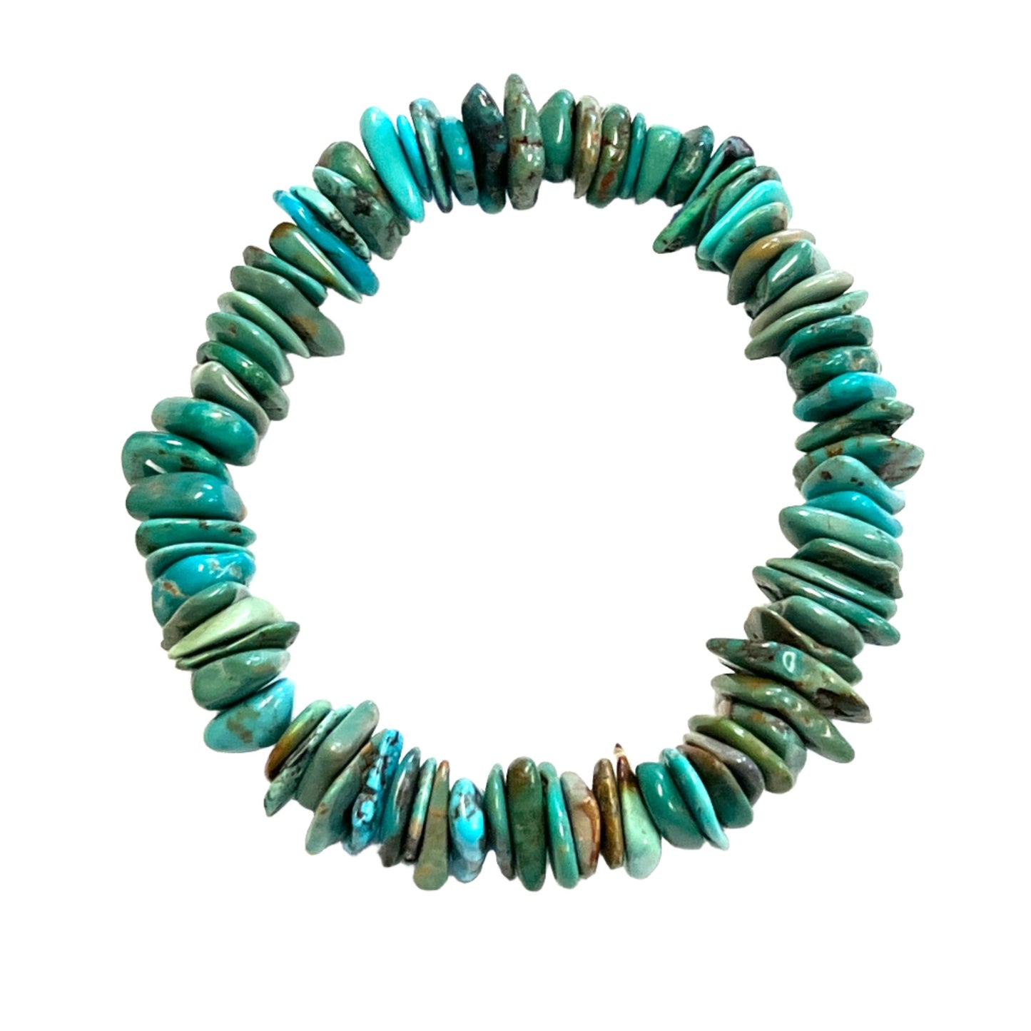 Natural Turquoise Chip Bracelet