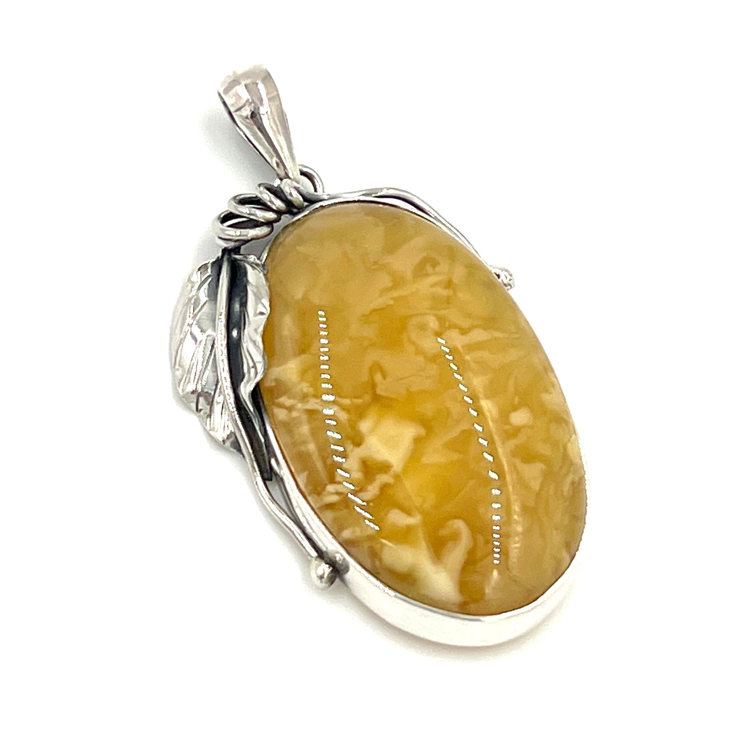 Sterling Silver Butterscotch Pendant