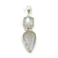 Sterling Silver Double Moonstone Pendants