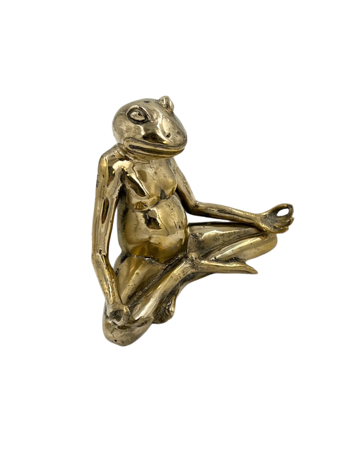 Bronze Meditating Frog