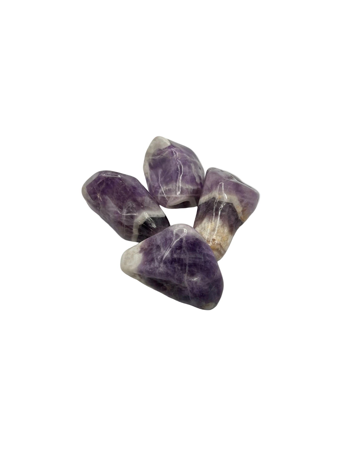 Chevron Amethyst Tumbles