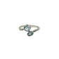 Square Blue Topaz Ring