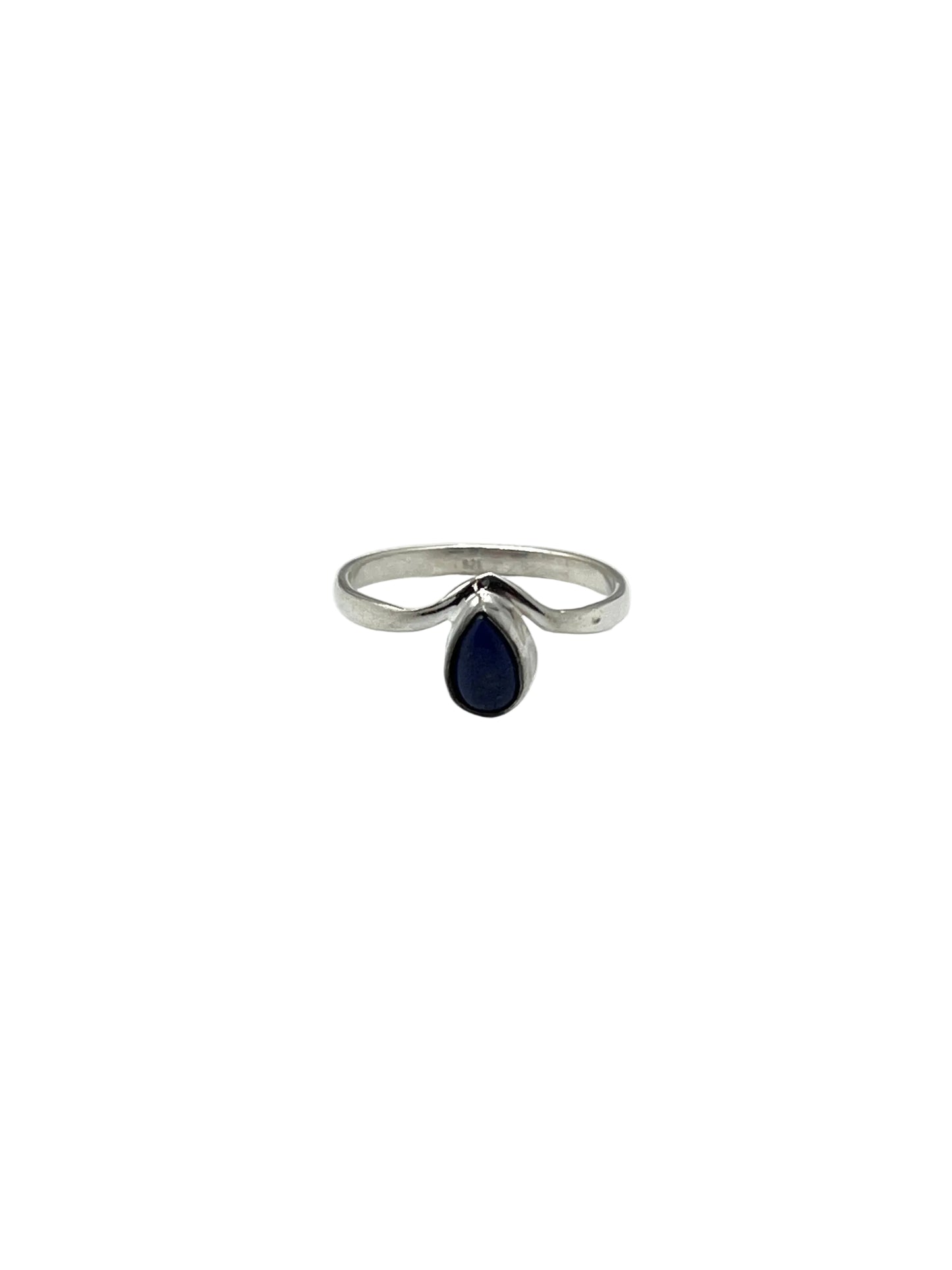 Teardrop Crown Gemstone Rings