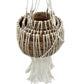 Banana Leaf White Hanging Plant Basket Sets