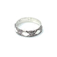 Sterling Silver Triple Diamond Rings
