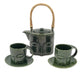 Emerald Buddha Face Tea Pot Set