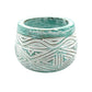 Carved Geometric Pot