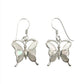 Sterling Silver Shell Butterfly Earrings