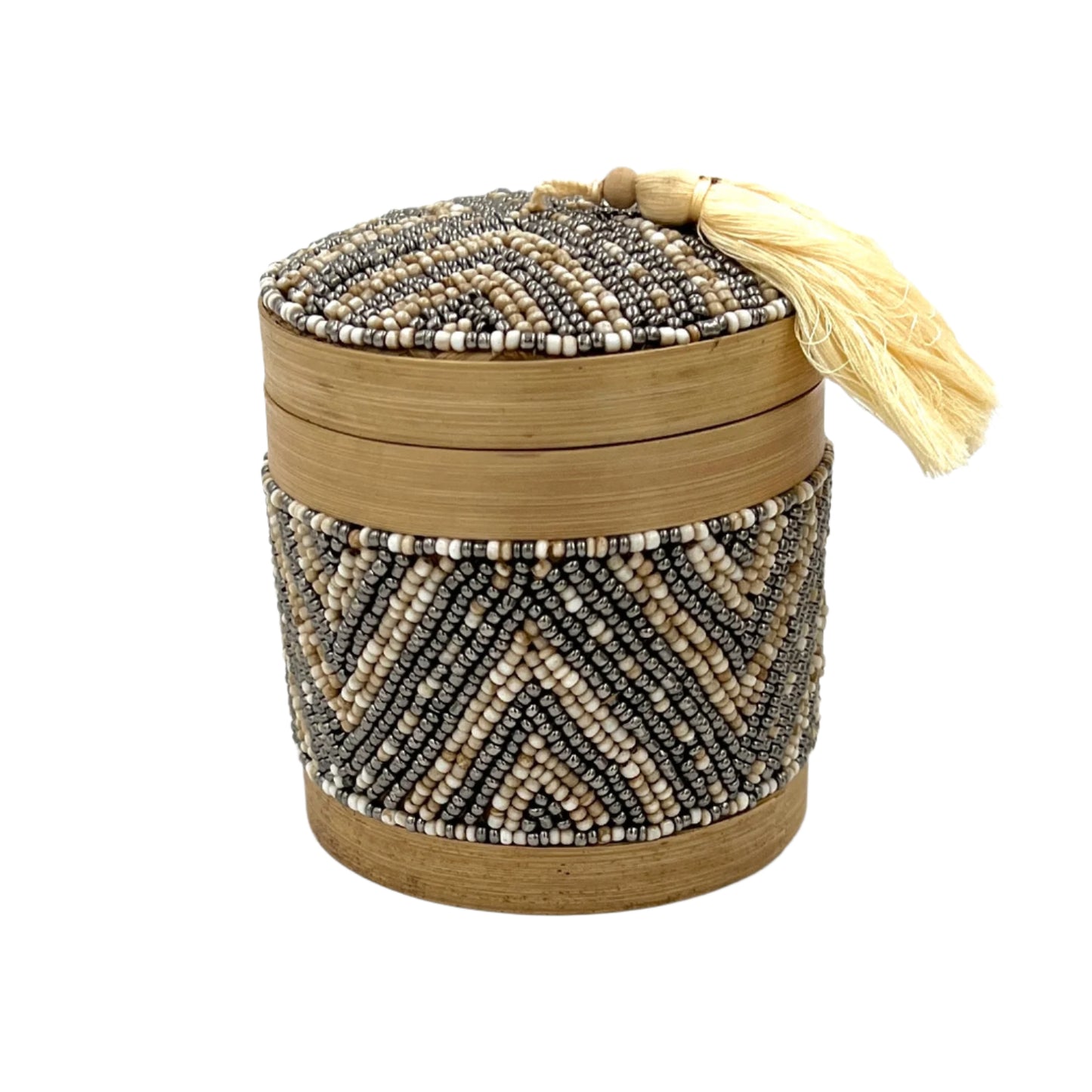 Bali Beaded Circle Boxes