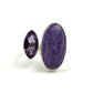 Sterling Silver Amethyst & Charoite Rings