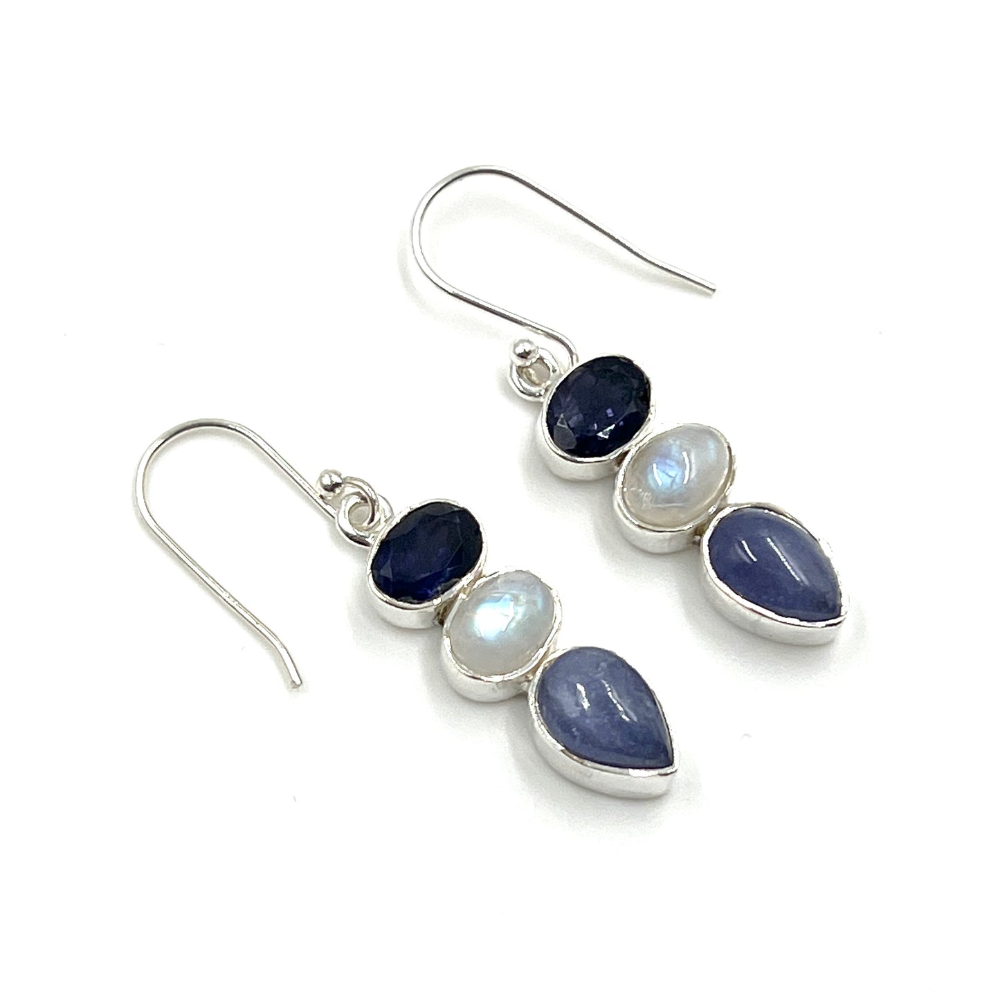 Sterling Silver Tanzanite Earrings