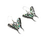 Sterling Silver Shell Filigree Butterfly Earrings