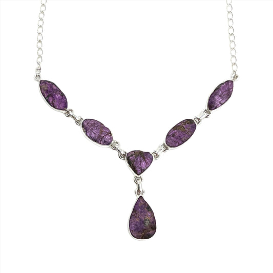 Sterling Silver Purpurite Necklace