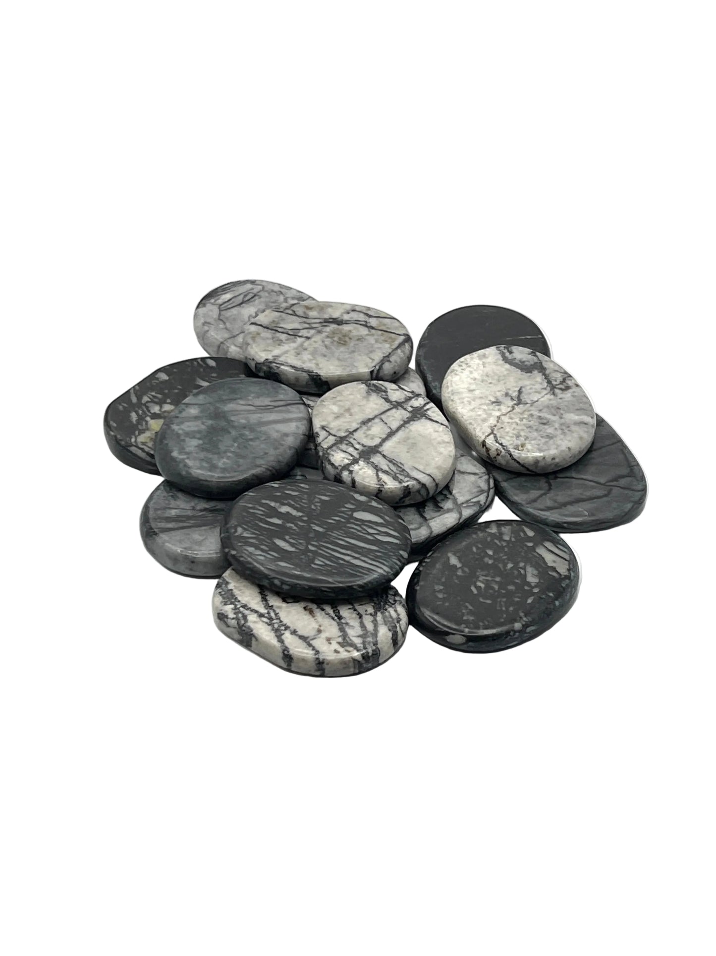Spider Web Jasper Flat Palmstones