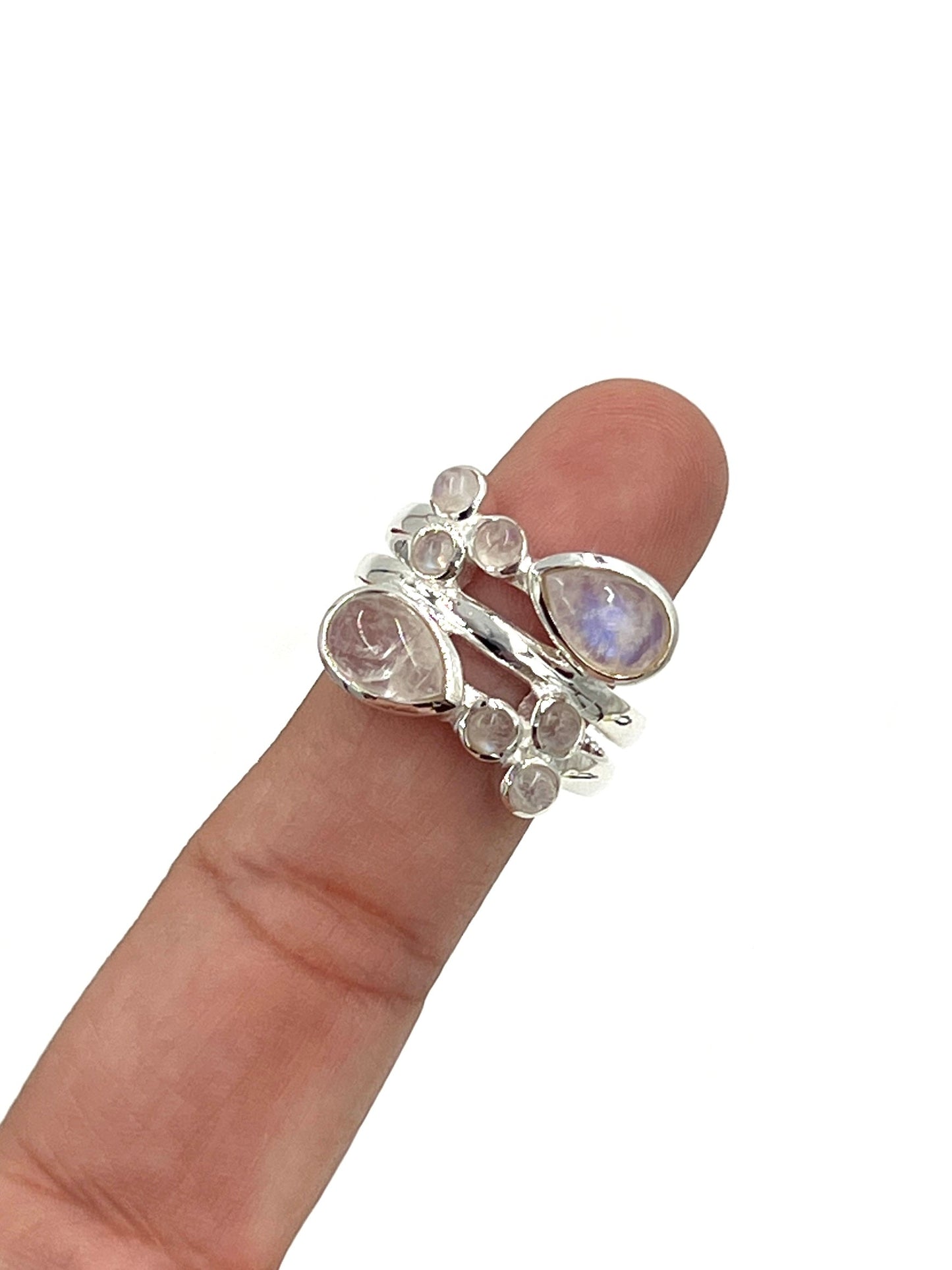 Teardrop Moonstone Ring