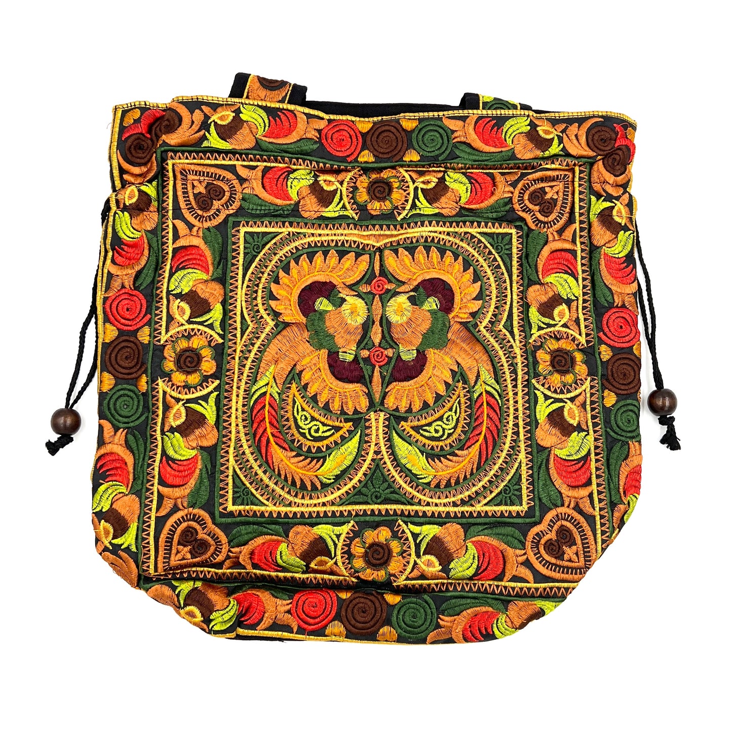 Embroidered Bird Handbags