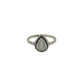 Teardrop Gemstone Beaded Ring