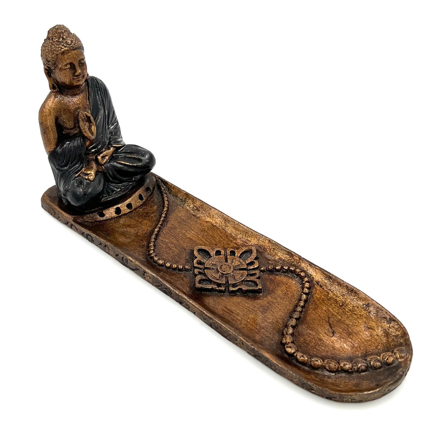 Resin Buddha 5 Stick Incense Burner