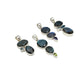 Silver Labradorite Faceted Pendants