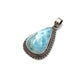 Sterling Silver Larimar Teardrop Pendants