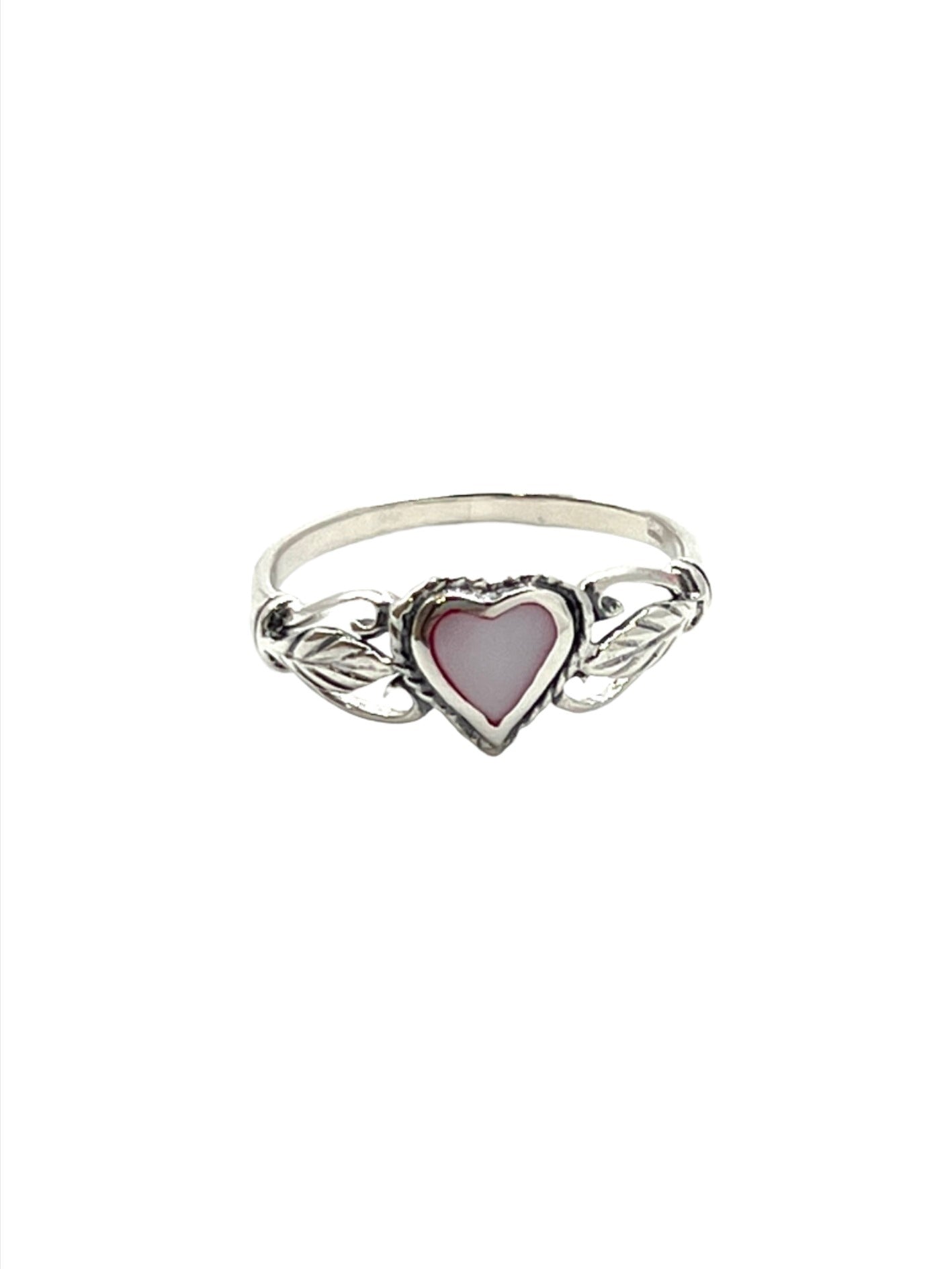 Sterling Silver Shell Heart Rings