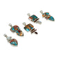 Spiny Oyster Shell Turquoise Pendants