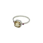 Faceted Square Gemstone Ring