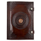 Camel Leather Gemstone Journal | Mandala | 10" x 7" x 1/2"