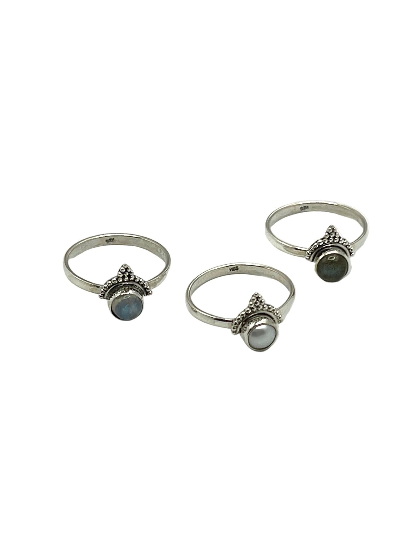 Bindi Circle Gemstone Rings
