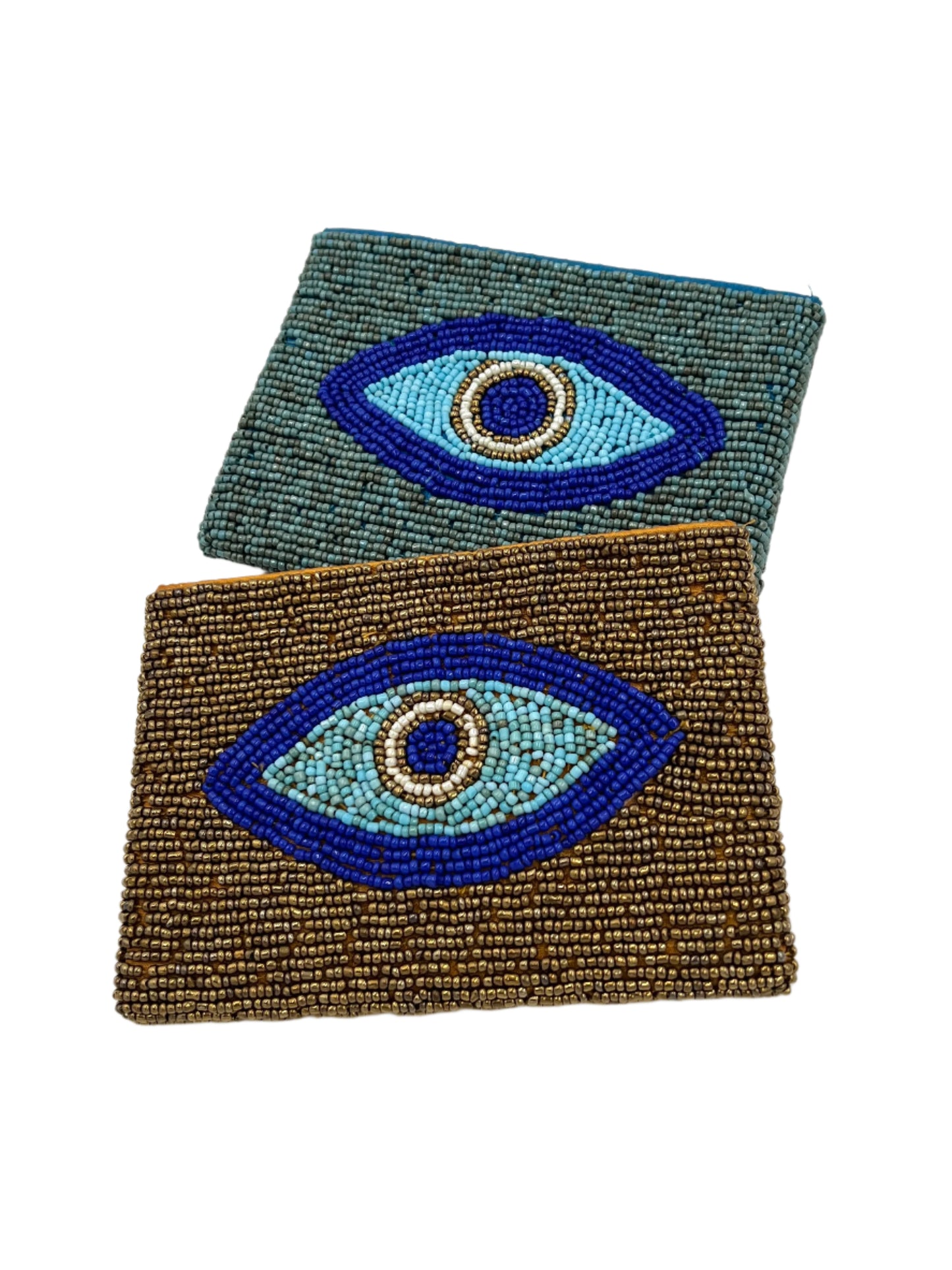 Beaded Evil Eye Coin Purse